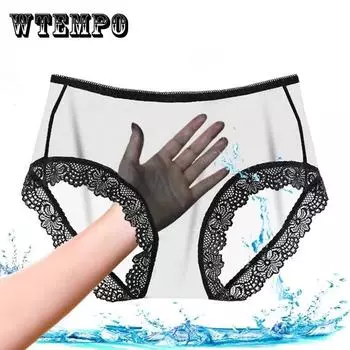 Трусики для женщин, нижнее белье, сексуальные кружевные дышащие мягкие женские трусы, сексуальные прозрачные женские трусы XXXL белый