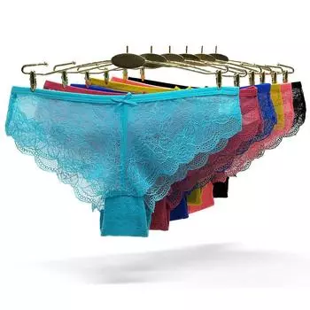 Трусики для женщин, нижнее белье, сексуальное кружевное белье, женские трусы, сексуальные прозрачные женские паниты, 6 шт./лот