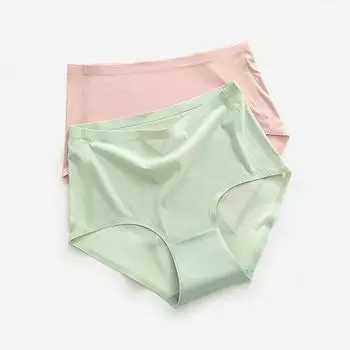 Трусики Ice Silk No Trace женские с высокой талией, утягивающие живот, сетчатые, дышащие, ультратонкие, антибактериальные M чёрный