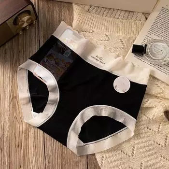 Трусики Ice Silk средней талии с антибактериальным промежностным эффектом, дышащие, удобные, женские трусики с треугольными чашечками M светло-желтого