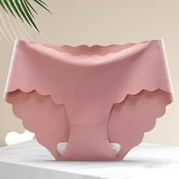 Трусики Ice Silk женские хлопковые треугольные брюки большого размера M белый