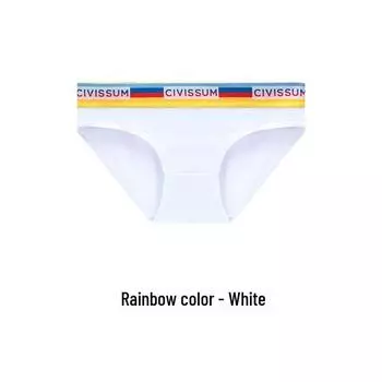 Трусики из чистого хлопка с низкой посадкой и сексуальной открытой резинкой - Женские удобные брифы 2XL (125-140 jin)