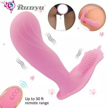 Трусики, носимый фаллоимитатор, вибратор, стимулятор клитора, 10 скоростей, вибрирующий массажер для точки G, секс-игрушки для женщин