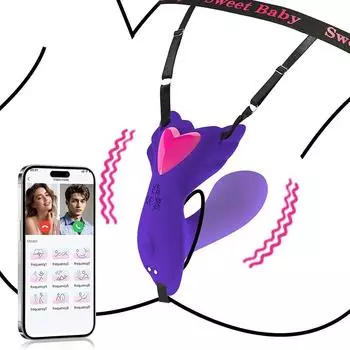 Трусики носимый вибратор вставка дилдо двойной мотор управление приложением взрослые секс-игрушки G точка вибраторы женская секс-игрушка для женщин