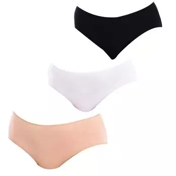 Pack-3 Женские трусики из дышащей ткани 904 L разноцветный