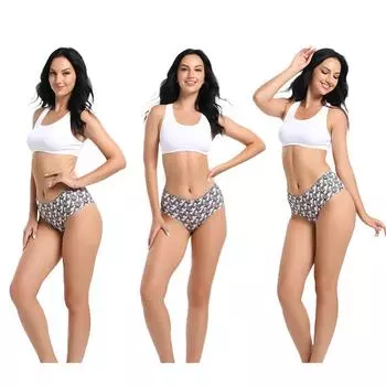 Трусики с высокой талией, женские, с принтом бабочек, сексуальные, дышащие, приподнимают бедра и уплотняют их S