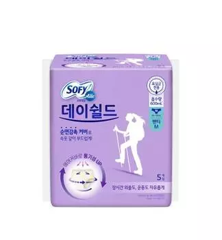 Трусики-шорты Sophie Ale Day Shield 5P 2 типа, выберите 1 (средний/большой) Panties medium size 5P