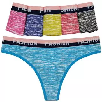 Трусики-стринги, хлопковое женское нижнее белье, сексуальные трусики, женские трусы, стринги, камуфляжные трусики, женское нижнее белье, 6 шт./лот M