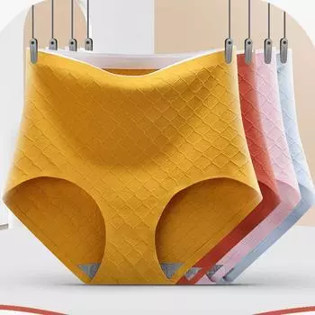 Трусики женские хлопковые с высокой талией и ягодицами, бесшовные брюки, женские брюки L серый