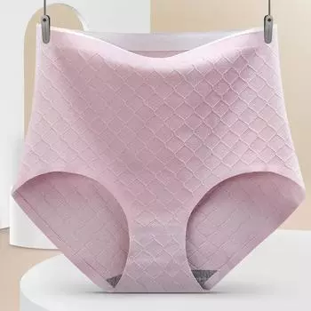 Трусики женские хлопковые с высокой талией и ягодицами, бесшовные брюки, женские брюки L серый