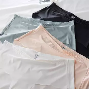 Трусики женские трусики дышащее бесшовное шелковое нижнее белье женские трусы нижнее белье трусы больших размеров