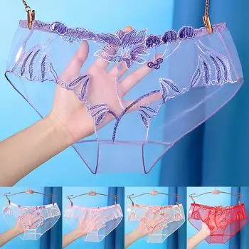 Трусики женские трусы большого размера бесшовные прозрачные M