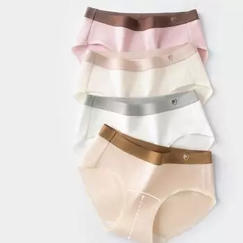 Трусики женские трусы хлопковое нижнее белье с промежностью трусики 7А антибактериальные треугольники M белый