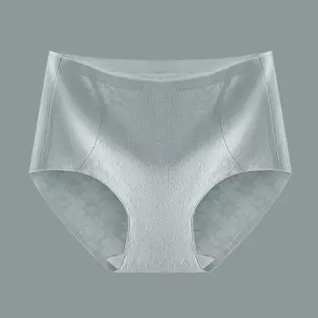 Трусики Женское нижнее белье Средняя талия Антибактериальные Промежность Дышащие Удобные Не оставляющие следов Цельные трусики M синий