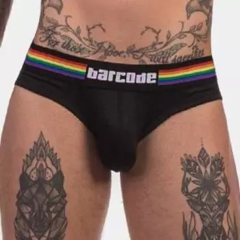 Трусы Barcode Pride, черные M прозрачный