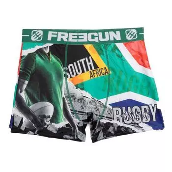 Трусы-боксеры из микрофибры премиум-класса с принтом Чемпионата мира по регби в Южной АфрикеМужчины FREEGUN