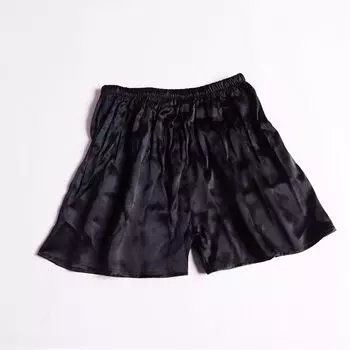 Трусы-боксеры Крутые Защита от конфуза Повседневные Шелковые Black(E-39 Crepe Long 34) Hips 104-106cm
