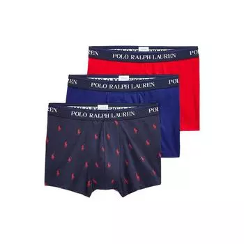 Трусы-боксеры Polo Ralph Lauren Ss23 с логотипом и принтом, 3 шт. в упаковке, мужское нижнее белье MAPOUND0S720203-999 S