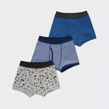 Трусы-боксеры UNIQLO для мальчиков Camp 3P