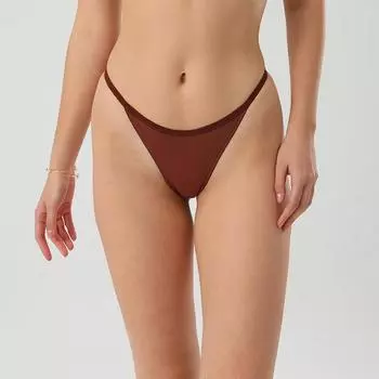 Трусы-брифы из гребенного хлопка с низкой талией, приподнимающие бедра, до середины ягодиц S