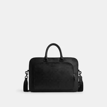 Трусы Coach Ethan In Signature Canvas темно-серый черный черный