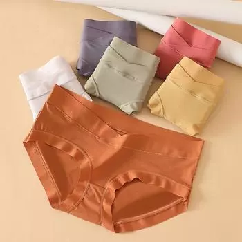 Трусы для беременных Стильные однотонные дышащие трусы для беременных с низкой талией V-образный уход Нижнее белье для беременных Трусики для беременных Повседневная одежда XL серый