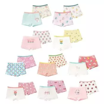 Трусы для девочек, хлопковые трусики, детское нижнее белье с мультяшным принтом 150
