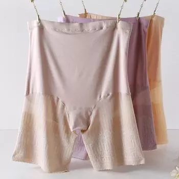 Трусы Fat Versized, антибликовое защитное нижнее белье с трусиками, трусики с высокой талией для женщин 5XL чёрный