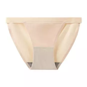 Трусы из ледяного шелка, тонкие дышащие цельные женские трусы с низкой талией, полупакетные трусики на бедрах L