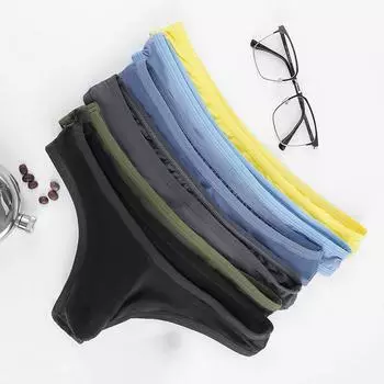 Трусы Нижнее белье Бикини с открытой спиной Брифы Jock Strap L