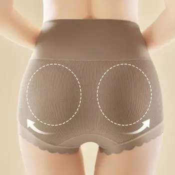 Трусы-подтяжки с высокой талией, бесшовное нижнее белье для коррекции живота, послеродовое корректирующее белье, коррекция фигуры L телесный