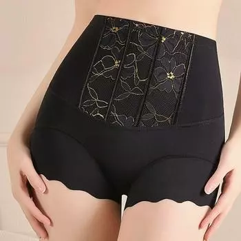 Трусы-подтяжки с высокой талией, бесшовные трусы, модные послеродовые корректирующие трусы для женщин XXXL кофейный
