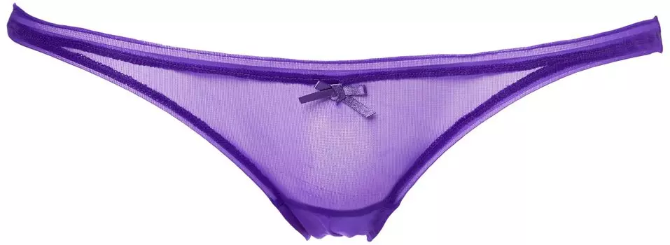 Трусы с открытой промежностью, перфорированные, из резины, Lolipan, скудные, аниме, сделано в Японии 112034, фирменный фиолетовый цвет La Pomme [La Pomme], прозрачные, женские