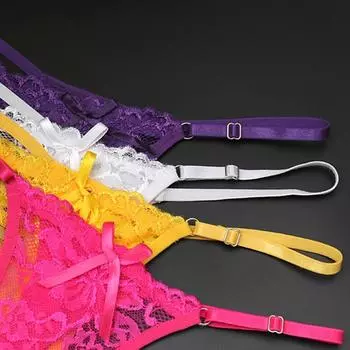 Трусы сексуальное прозрачное нижнее белье слегка эластичное сплошной цвет