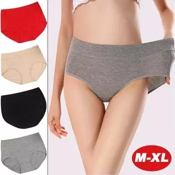 Трусы, удобное нижнее белье с высокой талией, женские дышащие однотонные трусы, хипстерские трусики XL чёрный