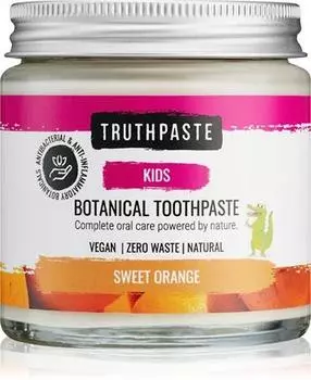 Truthpaste Kids Натуральная зубная паста Sweet Orange для детей TU прозрачный