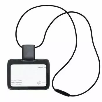 trystrams trystrams ID card holder SMOOTH strap side black THF-MG01D