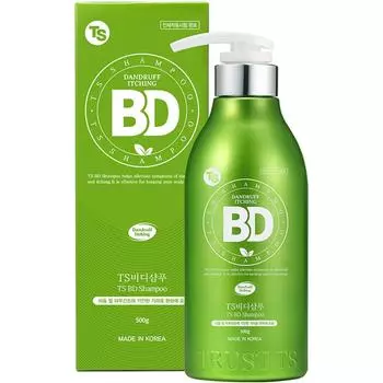 TS Bidi Dandruff Shampoo Refreshing Orange Fragrance, 500g, 1 unit