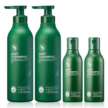 TS Just Shampoo 500 г x 2 + 100 г x 2, 1 набор