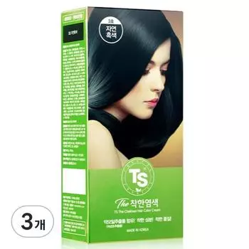 TS Краска для волос Better Dye, нет. 3 Натуральный черный, 3 шт.