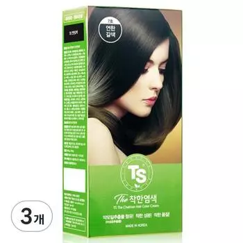 TS Лучшая краска для волос, Нет. 7 светло-коричневых, 3 шт.