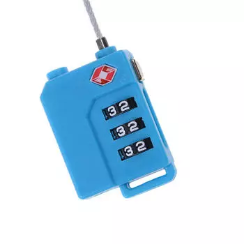 Tsa сбрасываемый 3-значный кодовый замок для дорожного багажа, чемодана, кодовый замок чёрный