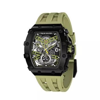 TSAR BOMBA Автоматические часы Японский механизм Часы типа «тонно» Наручные часы 5 АТМ Водонепроницаемые Водонепроницаемые Бизнес Нержавеющая сталь Спортивные Роскошные армия зеленый