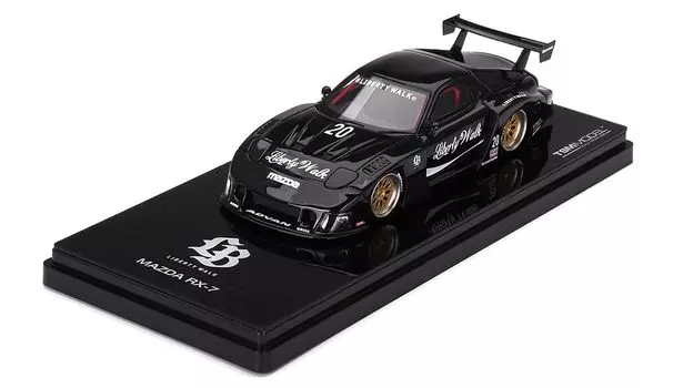 TSM MODEL Mazda Silhouette Liberty Walk Black Finished Product 1/43 RX-7 LB-Super (Right Handle)