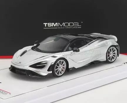 TSM MODEL McLaren 765LT Ice Silver Finished Product 1/43