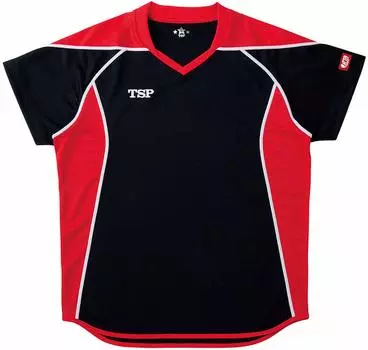 TSP 031432 Футболка унисекс для настольного тенниса Футболка Eterno Можно носить на официальных матчах Черный 2XL чёрный