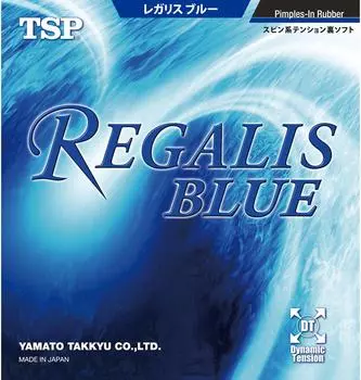 TSP Накладка для настольного тенниса Regalis Blue 020066 Черная, очень толстая чёрный
