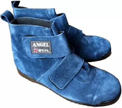 Tsubaki Model Safety Shoes Velor SB34 Magic Middle Length JIS Standard Made in Japan Blue 28.0cm синий