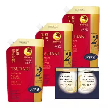 TSUBAKI Premium Moist Hair Conditioner Refill 660 мл x 3 Бонус Damage Hair Care Shine Moist Repair Moisting Большая емкость Refill [Оптовая закупка] +