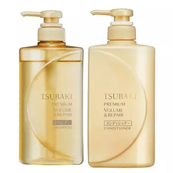 TSUBAKI Premium Repair Damage Repair Шампунь-кондиционер, набор из 2 бутылок 490 мл [Оптовая закупка]